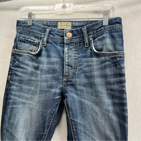 Jack & Jones Denim Jeans Blue Clark Med Wash Regular Fit Men's 28x30 - Picture 2 of 11